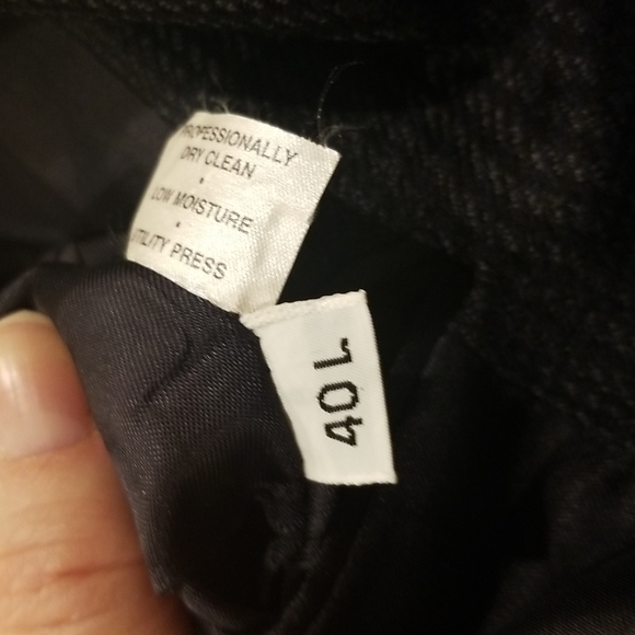 HS&M Navy Glen Plaid Blazer Sport Coat - Picture 8 of 8